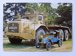 CAMION BERLIET T 100 - 1957 ( 700 CV )  - Carte Du Musée Automobile Henri Malartre Lyon - Trucks, Vans &  Lorries