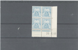 COINS DATÉS - TAXE -N°72 - N**- 2F GERBE - CHIFFRE TAXE - 20-6-46 - Postage Due