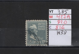 PRIX FIXE Obl  382 YT 424A MIC  817 SCO 813 GIB Zachary Taylor 1938  Etats Unis 58/03 - Used Stamps