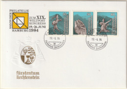 Liechtenstein 1984, Letter, World Congress Hamburg 1984 (text Is Not Included) - Brieven En Documenten