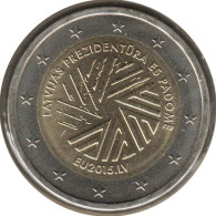 LE20015.1 - LETTONIE - 2 Euros Commémo. Présidence Du Conseil De L'UE - 2015 - Lettland