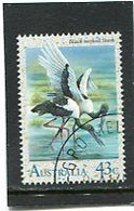 AUSTRALIA - 1991  43c  BLACK  NECKED STORK  FINE USED - Oblitérés