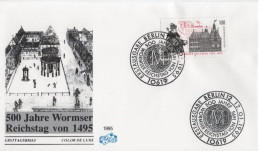 Germany Deutschland 1995 FDC 500 Jahre Wormser Reichstag Von 1945, Canceled In Berlin - 1991-2000