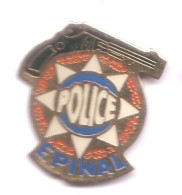 PP44 Pin's Police Pistolet Revolver Épinal Vosges Achat Immédiat - Police