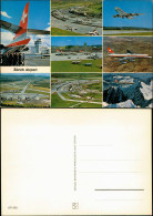 Zürich Flughafen (Airport) Mehrbildkarte, Diverse Flugzeuge 1970 - Autres & Non Classés