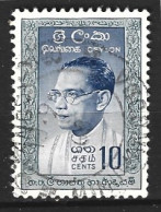 CEYLAN. N°334 Oblitéré De 1961. Ancien Premier Ministre. - Sri Lanka (Ceylan) (1948-...)