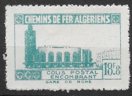 Algeria Parcel Post Mint (very Very Low Hinge Trace) 1946 12 Euros Without CONTROLE Overprint VARIETY - Pacchi Postali