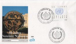 Germany Deutschland 1995 FDC 50 Years Jahre United Nations UNO Vereinte Nationen, Canceled In Berlin - 1991-2000