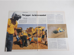 Paris-Dakar 1987 - Coupure De Presse Automobile - Sonstige & Ohne Zuordnung