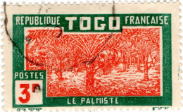 TOGO, FLORA, PALME, 1924, FRANCOBOLLI USATI Scott:TG 249 - Oblitérés