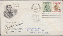 USA 1958, TRAVELED FDC From 1958 For HONORING LAJOS KOSSUTH-HUNGARIAN PATRIOT - 1951-1960