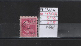 PRIX FIXE Obl 394 YT 436A MIC 829 SCO 825 GIB William Mc Kinley 1938  58A/02 - Used Stamps