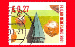 OLANDA - Nederland - Usato - 2001 - Francobolli Di Dicembre - Natale - Campanile E Panini - 0.60 - Usati