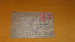 CARTE POSTALE ANCIENNE DE 1938./..GRECE CACHET ?..+ TIMBRES X2 DONT SURCHARGE NPONOIA..2e APPARITION DE LA SAINTE VIERGE - Lettres & Documents