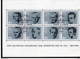 Bund Block 03 Widerstandskämpfer Used Gestempelt ESST Bonn - 1959-1980