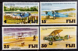 Fiji 1978, History Of Aviation, MNH Stamps Set - Fiji (1970-...)