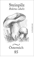 Austria 2021 -  Steinpilz Mushrooms Black Print Mnh** - Probe- Und Nachdrucke