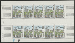 N° 1549 En Feuille Complète De 10 Ex. Neufs ** MNH Vendue à La Valeur Faciale + Coin Daté 29/8/86 Voir Suite - Unused Stamps