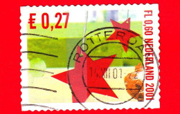 OLANDA - Nederland - Usato - 2001 - Francobolli Di Dicembre - Natale - Stelle - 0.60 - Gebruikt