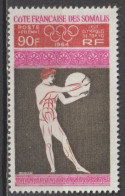 COTE DES SOMALIS - 1964 - YVERT N° AERIEN 41 ** MNH - COTE = 15 EUR. - JEUX OLYMPIQUES - Unused Stamps