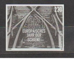 Austria 2021 - European Year Of Rail Black Print Mnh** - Proofs & Reprints