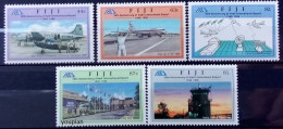Fiji 1996, 50th Anniversary Of Nadi International Airport, MNH Stamps Set - Fiji (1970-...)