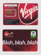 UNITED KINGDOM - Virgin SIM With Chip And Magnetic Top Up Unused  Phonecards - Sonstige & Ohne Zuordnung