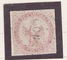 TAHITI   - N°6  COLONIES GÉNÉRALES  80c AIGLE ROSE PALE  -Obl - LOSANGE  O C N  - SIGNÉ M/H (dans Un Cercle ) - Usati