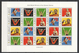 Solomon Islands 2012 - Large Sheet MNH SUMMER OLYMPICS LONDON 2012 - EPKE ZONDERLAND - Eté 2012: Londres