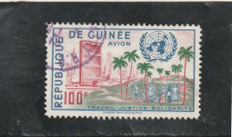 GUINEE   1959   Poste  Aérienne   Y.T.  N° 10   Oblitéré - Guinée (1958-...)