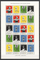 Solomon Islands 2012 - Large Sheet MNH SUMMER OLYMPICS LONDON 2012 - GASTON REIFF - Eté 2012: Londres