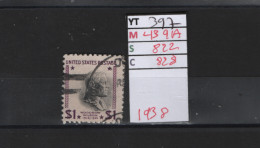 PRIX FIXE Obl 397 YT 439A MIC 822 SCO 828 GIB Wilson Woodrow 1938 Etats Unis 58A/02 - Used Stamps
