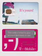 UNITED KINGDOM - T Mobile SIM With Chip And Magnetic Top Up Unused  Phonecards - Otros & Sin Clasificación