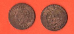 America  1 Cent 1889 USA One Cent America Bronze Coin   XXX - Commemoratifs