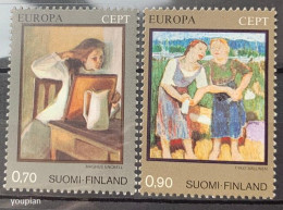 Finland 1975, Europa - Paintings, MNH Stamps Set - Neufs