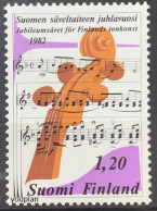 Finland 1982, Finish Musical Art, MNH Single Stamp - Nuovi