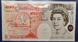 UK Great Britain 50 Pounds 1994 UNC P-388c < Signature: A. Bailey > - 50 Pounds