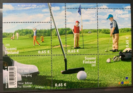 Finland 2005, Family Sport Golf, MNH S/S - Unused Stamps