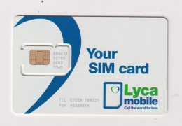 UNITED KINGDOM - Lyca Mobile SIM With Chip Unused  Phonecard - Other & Unclassified