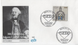 Germany Deutschland 1995 FDC 300. Geburtstag Von Johann Conrad Schlaun, German Architect, Canceled In Berlin - 1991-2000