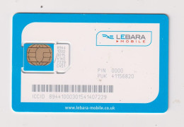 UNITED KINGDOM - Lebara SIM With Chip Unused  Phonecard - Other & Unclassified