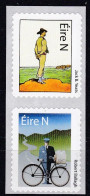 2022, Irland, 2446/47, MNH **, Freimarken. Odr., Rolle (100); Selbstklebend; - Blocks & Sheetlets