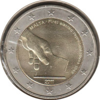 MA20011.1 - MALTE - 2 Euros Commémo. Première élection De Représentants - 2011 - Malta