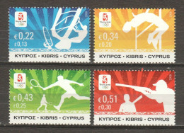 Cyprus 2008 Mi 1128-1131 MNH SUMMER OLYMPICS BEIJING - Sommer 2008: Peking