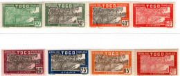 TOGO, FLORA, ALBERI DA CACAO, 1924-1938, FRANCOBOLLI NUOVI (MLH*) E USATI Scott:TG Vedi Tabella - Used Stamps