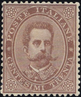 1879 UMBERTO I CENT. 30 N.41 NUOVO** GOMMA INTEGRA CENTRATO  LUSSO - MNH  LUXUS - Mint/hinged