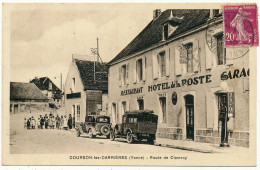 COURSON - Route De Clamecy, Restaurant-Hôtel-Garage De La Poste - Courson-les-Carrières