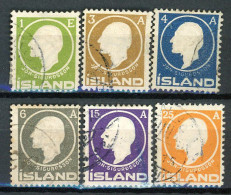 BE-25 Islande N° 62 à 67 Oblitérés à 10% De La Cote.   A Saisir !!!. - Used Stamps