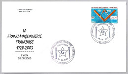 LA FRANCMASONERIA EN FRANCIA. FDC Lyon 2003 - Vrijmetselarij