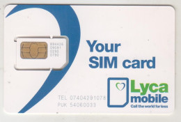 UK - Your SIM Card , LycaMobile GSM Card ,mint - Autres & Non Classés